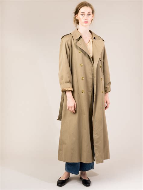 vintage burberry trench coat womens|vintage burberry trench coat small.